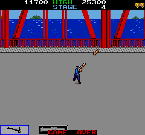Jail Break Arcade Screenshot: Game attract mode.