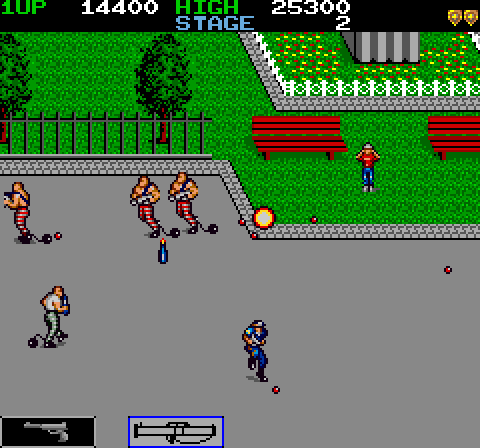 Jail Break Arcade Screenshot: Under attack!