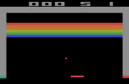 Breakout for Atari 2600 - Game start.