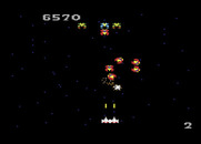 Galaga for Atari 7800 - You can have two fighters if you rescue a captured fighter...