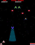 Galaga for Arcade - Dodging the enemy tractor beam...