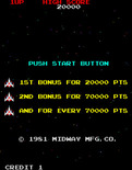 Galaga for Arcade - Push start button to begin! (U.S. version)