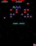 Galaga for Arcade - Game over.