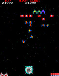 Galaga for Arcade - Crash! I've been hit!