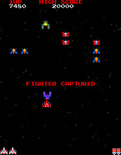 Galaga for Arcade - My fighter has been captured!