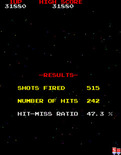 Galaga for Arcade - Game stats.