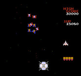 Galaga for NES / Famicom - Crash! I was hit!