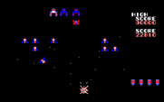 Galaga for Fujitsu FM-7 - Crash! I was hit!