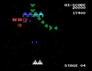 Galaga for Sega SG-1000 - I have two fighters now which makes things easier...