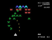 Galaga for Sord M5 - Stage 2 begins...