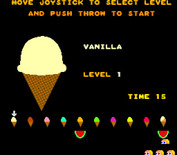 Food Fight for Arcade - Select a starting level.