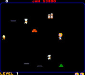 Food Fight for Arcade - Game start; only two opponent chefs.