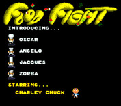 Food Fight for Arcade - Title screen.