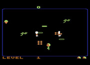 Food Fight for Atari 8-bit - Avoid the chefs...