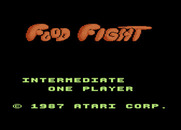 Food Fight for Atari 8-bit - Title screen.