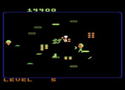 Food Fight for Atari 8-bit - Each attempt has a random level layout.