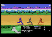 Ninja Golf for Atari 7800 - Running through the sand.