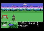 Ninja Golf for Atari 7800 - Teeing of on the fifth hole...