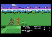 Ninja Golf for Atari 7800 - When you're in the rough, giant frogs appear!