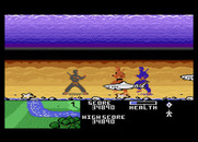 Ninja Golf for Atari 7800 - Ninjas seem to have no problem fighting underwater...