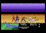 Ninja Golf for Atari 7800 - Watch out for sharks in the water hazards!