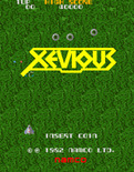Xevious for Arcade - Game attract mode (Japanese version).