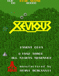 Xevious for Arcade - Game attract mode (U.S. version).