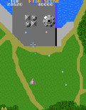 Xevious for Arcade - Looks like an enemy base!