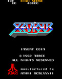 Xevious for Arcade - Title screen (U.S. version).