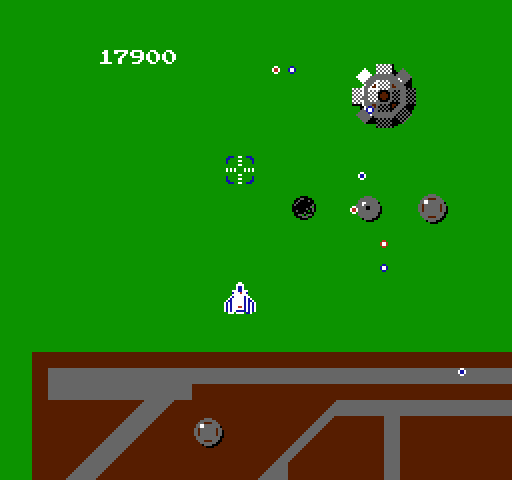 Xevious NES / Famicom Screenshot: A larger target here!