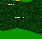 Xevious for NES / Famicom - Game over.