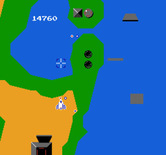 Xevious for NES / Famicom - Flight continues, more targets appear...
