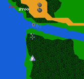 Xevious for NES / Famicom - The terrain in the game is varied, but doesn't have much impact on the game.