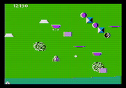 Xevious for Apple II - Some of these obstacles can't be destroyed...