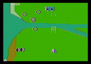 Xevious for Apple II - Blasting targets...