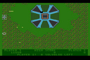 Xevious for Atari 5200 - A large enemy...and I've been hit!