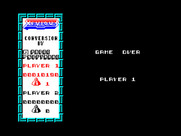Xevious for ZX Spectrum - Game over.