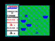 Xevious for ZX Spectrum - Those giant rotating plates can't be destroyed, you need to simply avoid them.