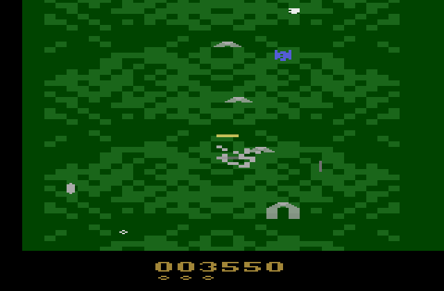 Xevious Atari 2600 Screenshot: Blasting opponents...