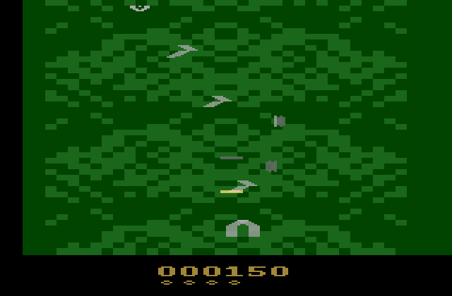Xevious Atari 2600 Screenshot: Game start.