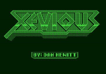 Xevious for Apple II - Title screen.