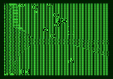 Xevious for Apple II - Blasting incoming Xevians!