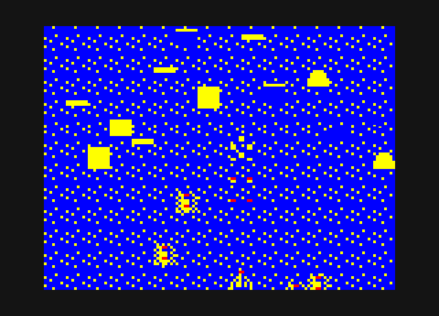 Xevious PC-6000 Series Screenshot: Some obstacles can't be destroyed...