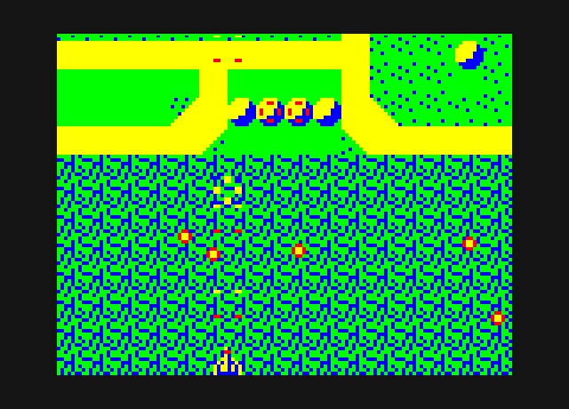 Xevious PC-6000 Series Screenshot: Game start.