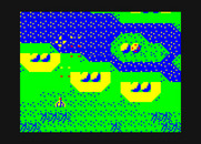 Xevious for PC-6000 Series - The terrain varies as you progress through the game...