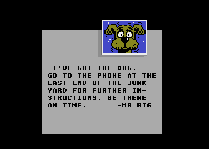 Scrapyard Dog Atari 7800 Screenshot: Game introduction.