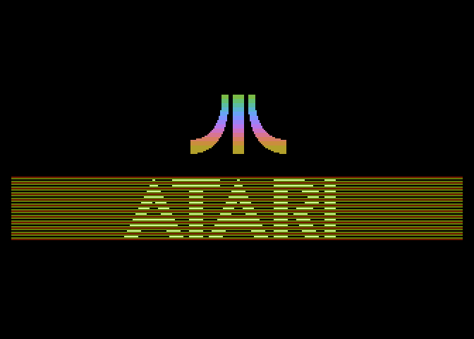 Scrapyard Dog Atari 7800 Screenshot: Atari logo.