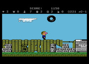 Scrapyard Dog for Atari 7800 - Don't let the tire hit you on the head!