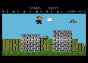 Scrapyard Dog for Atari 7800 - Jumping over a rat...