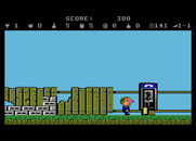 Scrapyard Dog for Atari 7800 - The phone at the end of the level...